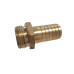 Brass suction hose connection Ø25mm with male hex thread Ø1"